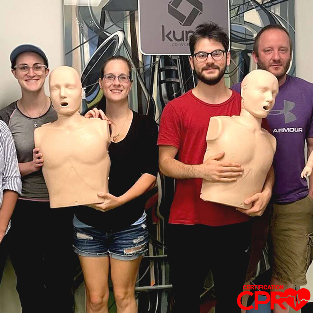 CPR certification training with mannequins in Durham. Learn life-saving skills from certified instr.